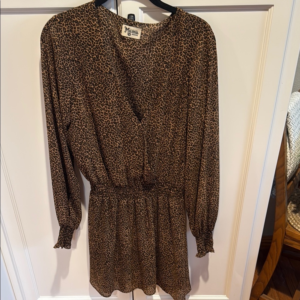 Show me your MuMu Adelaide dress in leopard